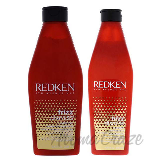 Frizz Dismiss Shampoo and Conditioner Kit by Redken for Unis