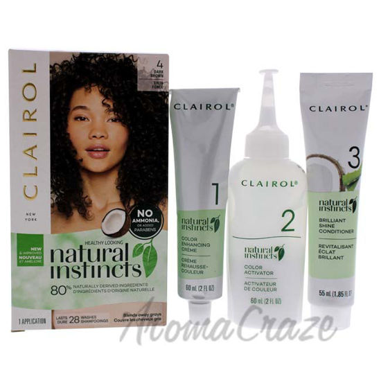 Picture of Natural Instincts Haircolor - 4 Dark Brown by Clairol for Women  