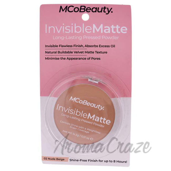 Picture of Invisible Matte Long-Lasting Pressed Powder - 02 Nude Beige by MCoBeauty for Women - 0.51 oz