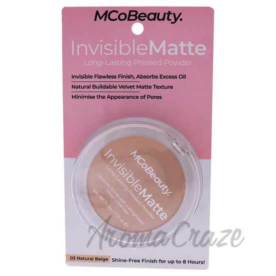 Picture of Invisible Matte Long-Lasting Pressed Powder - 03 Natural Beige by MCoBeauty for Women - 0.51 oz