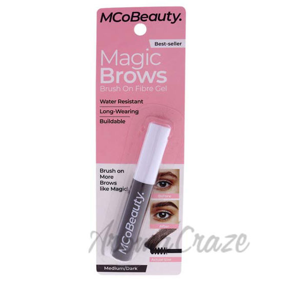 Picture of More Brows Brush On Fibre Gel - Medium-Dark by MCoBeauty for Women - 0.12 oz