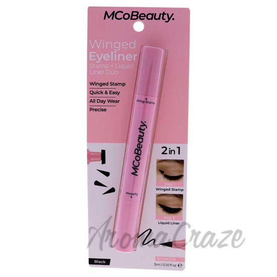 Picture of Winged Eyeliner Stamp and Liquid Liner Duo - Black by MCoBeauty for Women - 0.1 oz