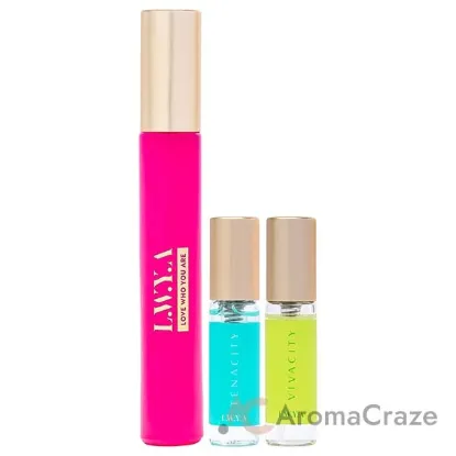 Picture of Audacity Discovery Set by LWYA for Women - 3 Pc Mini Gift Set 0.27oz Audacity EDP Spray (Mini), 0.1oz Tenacity EDP Spray (Mini), 0.1oz Vivacity EDP Spray (Mini)