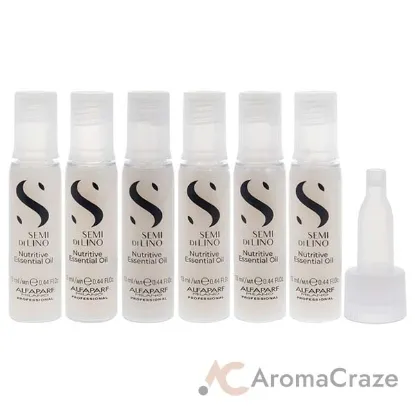 Picture of Semi Di Lino Moisture Nutritive Essential Oil by Alfaparf Milano for Unisex - 6 x 0.44 oz Oil