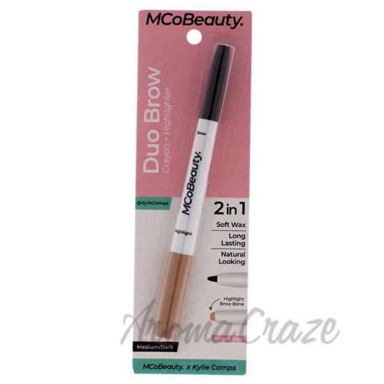 Picture of Duo Brow Crayon Plus Highlighter - Medium-Dark by MCoBeauty for Women - 0.02 oz