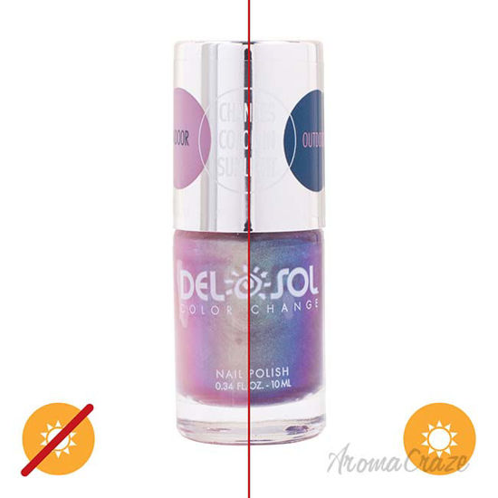 Picture of Color-Changing Nail Polish - Chasing Rainbows by DelSol for Women - 0.34 oz