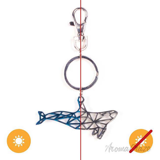 Picture of Color-Changing Key Chain Metal Whale - Blue by DelSol for Women - 1 Pc