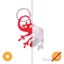 Picture of Color-Changing Key Chain Lizard - Red by DelSol for Women - 1 Pc