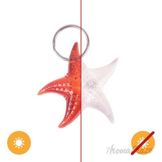 Picture of Color-Changing Key Chain Starfish - Orange by DelSol for Women - 1 Pc