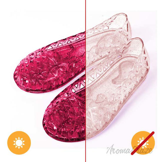 Picture of Heart Sole Girl Jellies Shoes - 10 Pink by DelSol for Kids