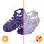 Picture of Gladiator Girl Jellies Sandal - 11 Purple by DelSol for Kids