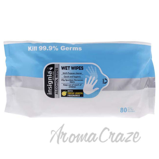 Picture of Insignia Antibacterial Wipes by Universal Toiletries for Unisex - 80 Pc Wipes
