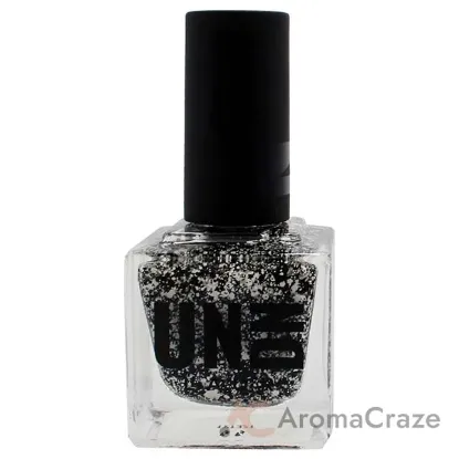 Picture of Vegan Nail Polish - 0201 Black-White Splatter by UNDN for Women - 0.5 oz Nail Polish
