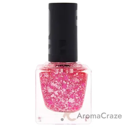Picture of Vegan Nail Polish - 0206 Pink-White Splatter by UNDN for Women - 0.5 oz Nail Polish