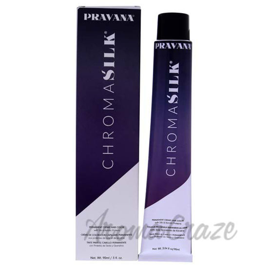 Picture of ChromaSilk Creme Hair Color - 5.45 Light Copper Mahogany Brown by Pravana for Unisex - 3 oz