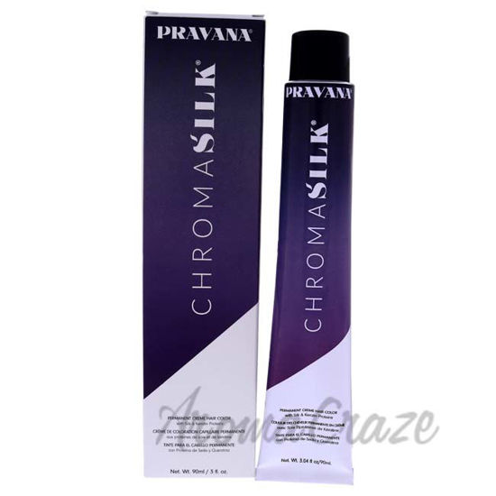 Picture of ChromaSilk Creme Hair Color - 6.45 Dark Copper Mahogany Blonde by Pravana for Unisex - 3 oz