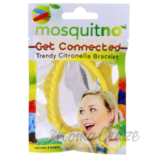 Picture of Get Connected Citronella Bracelet - Yellow by Mosquitno for Unisex - 1 Pc Bracelet