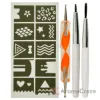 Picture of Salon Pro Tool Kit by Sally Hansen for Women - 3 Pc Marbling Plus Dotting Tool, Detailer Brush, Striping Brush