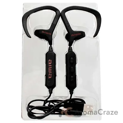 Picture of Aiwa Audio Train In-Ear Wireless Earphones - Black by Aiwa for Unisex - 1 Pc Earphones