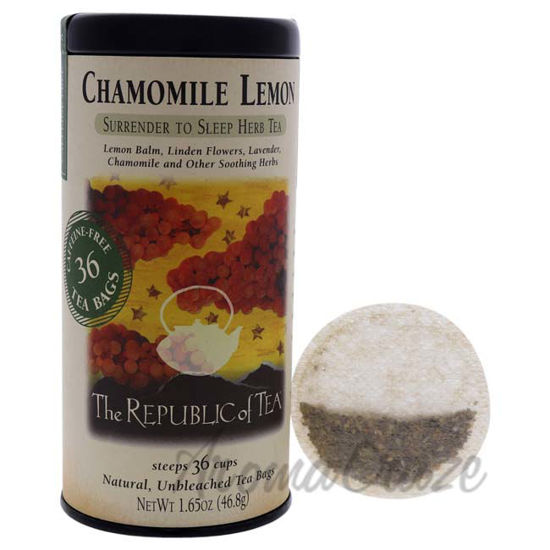 Picture of Chamomile Lemon Herbal Tea Bags by The Republic Of Tea - 36 Count Tea