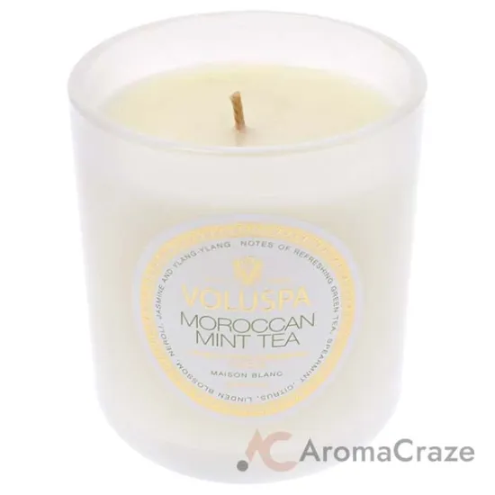 Picture of The Maison Blanc Collection Classic - Moroccan Mint Tea by Voluspa for Unisex - 9.5 oz Candle