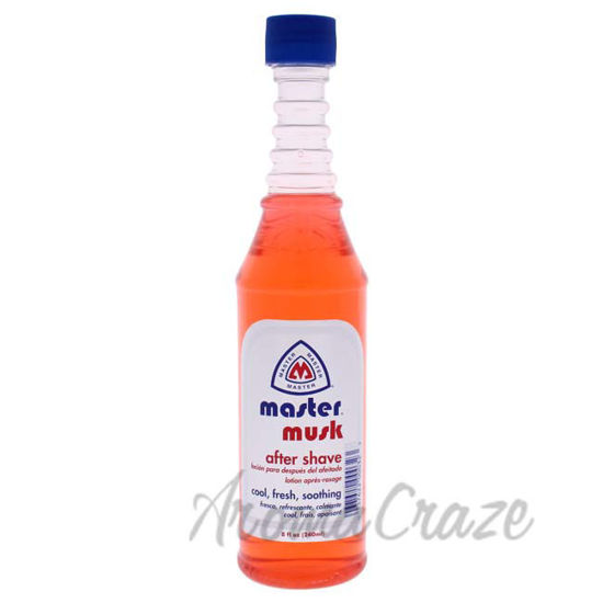 Picture of Red Musk After Shave Lotion by Master Well Comb for Men - 8 oz
