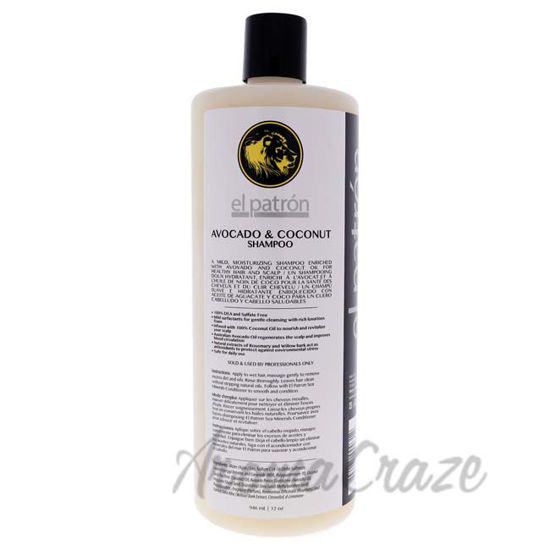 Picture of Avocado and Coconut Shampoo by El Patron for Men - 32 oz
