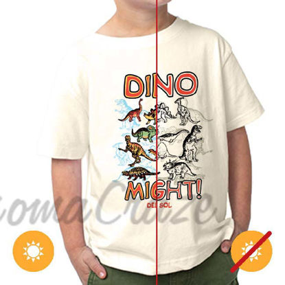 Picture of Kids Crew Tee - Dino Might by DelSol for Kids - 1 Pc T-Shirt (3T)