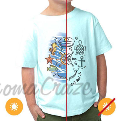 Picture of Kids Crew Tee - Sea Adventure by DelSol for Kids - 1 Pc T-Shirt (5-6T)