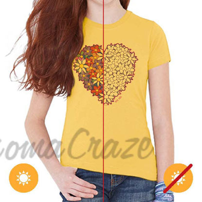 Picture of Kids Crew Tee - I Heart Flowers by DelSol for Kids - 1 Pc T-Shirt (YM)