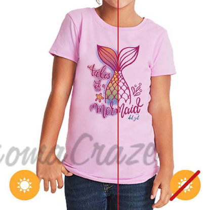 Picture of Kids Crew Tee - Tales of a Mermaid by DelSol for Kids - 1 Pc T-Shirt (YM)
