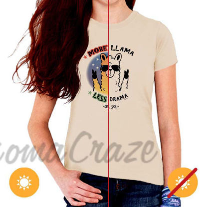 Picture of Kids Crew Tee - More Llama by DelSol for Kids - 1 Pc T-Shirt (YM)