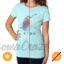 Picture of Kids Crew Tee - Turtle Splash - Ice Blue by DelSol for Kids - 1 Pc T-Shirt (YXS)