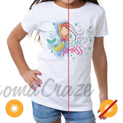 Picture of Kids Crew Tee - Ocean Princess by DelSol for Kids - 1 Pc T-Shirt (3T)