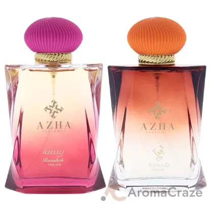 Picture of Azha Perfume Set by Azha for Women - 2 Pc Gift Set 3.3oz Ramshah EDP Spray, 3.3oz Renad EDP Spray