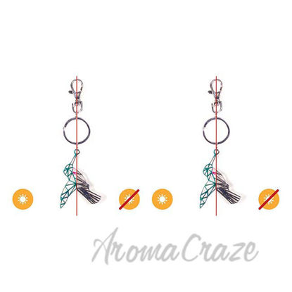 Picture of Color-Changing Key Chain Metal Hummingbird - Green by DelSol for Women - 1 Pc  
