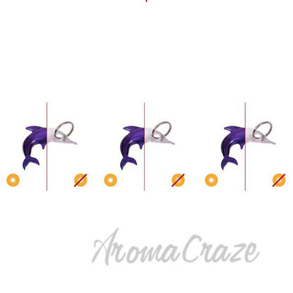 Picture of Color-Changing Key Chain Dolphin - Purple by DelSol for Women - 1 Pc  