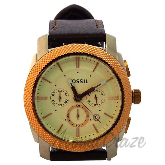 Picture of FS5040P Machine Chronograph Brown Leather Watch by Fossil for Men - 1 Pc Watch