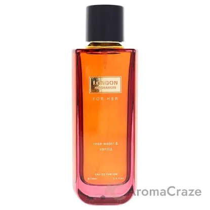 Picture of London Fragrances - Rose Water and Vanilla by Fine Perfumery for Women - 3.4 oz EDP Spray