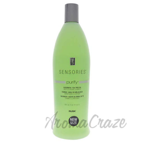 Picture of Sensories Purify Cucurbita Tea Tree Oil Shampoo by Rusk for Unisex - 35 oz