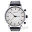 Picture of AG6182-02 Silver/Black Leather Strap Watch by Antoneli for Unisex - 1 Pc Watch