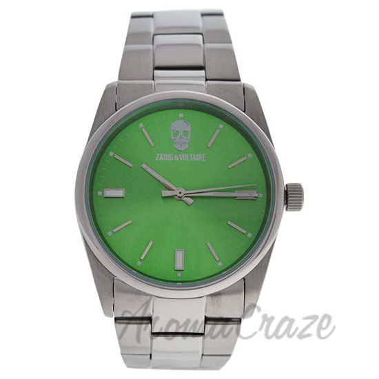 Picture of ZVF244 Green Dial/Silver Stainless Steel Bracelet Watch by Zadig & Voltaire for Unisex - 1 Pc Watch