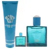 Picture of Versace Eros by Versace for Men - 3 Pc Gift Set 3.4oz Parfum Spray, 0.17oz Parfum Spray (Mini), 5oz Shower Gel