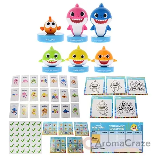 Picture of PinkFong Baby Shark Stampers Kit Box by PMI for Kids - 10 Pc Stampers