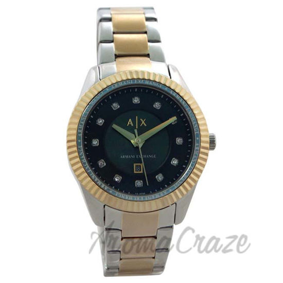Picture of AX5433 Two-Tone Stainless Steel Bracelet Watch by Armani Exchange for Women - 1 Pc Watch