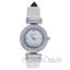 Picture of REDL4 Silver/White Leather Strap Watch by Jean Bellecour for Women - 1 Pc Watch