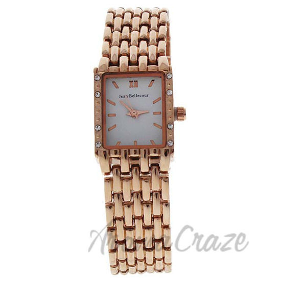 Picture of REDS25-RGW Rose Gold Stainless Steel Bracelet Watch by Jean Bellecour for Women - 1 Pc Watch