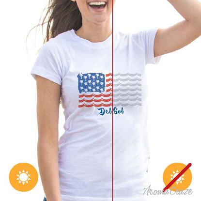 Picture of Kids Crew Tee - Tropical Americana by DelSol for Kids - 1 Pc T-Shirt (YM)