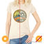 Picture of Women Crew Tee - Waves and Rays - Beige by DelSol for Women - 1 Pc T-Shirt (L-G-G)