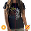 Picture of Women Crew Tee - Always Palms - Black by DelSol for Women - 1 Pc T-Shirt (M-M-M)